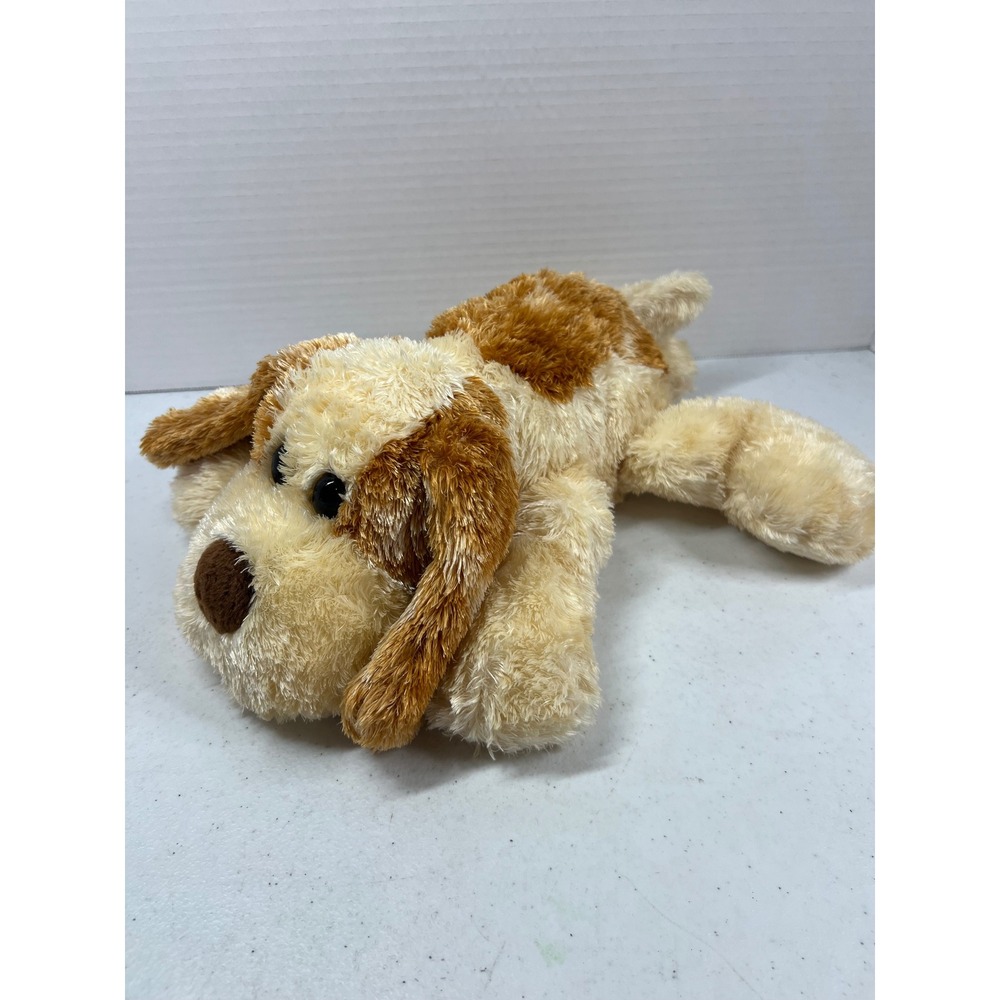 Aurora World Plush Scruff the Puppy Dog Cream Tan Floppy Stuffed Animal 12 inch